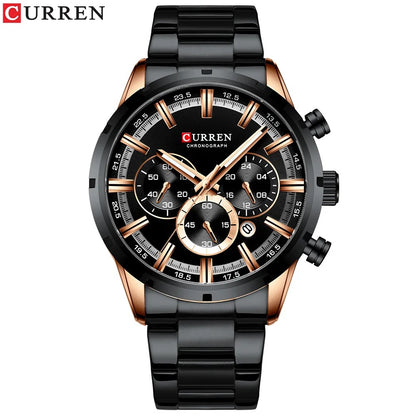 RELOJ CURREN 8355 ORIGINAL - ELEGANCIA DE ACERO QUE IMPONE PRESENCIA