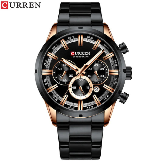RELOJ CURREN 8355 ORIGINAL - ELEGANCIA DE ACERO QUE IMPONE PRESENCIA