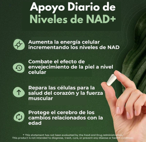 ACTIVELIFE® NAD + DE ALTA PUREZA - EL SECRETO DE LA JUVENTUD Y LONGEVIDAD