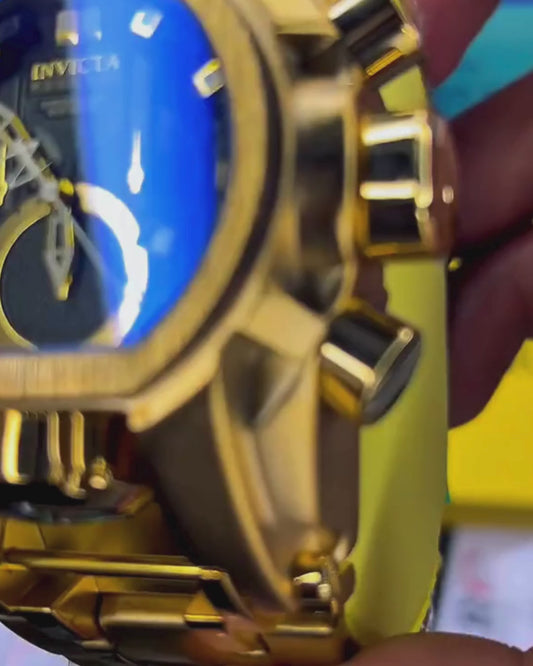 RELOJ INVICTA ZEUS TITANIO DORADO NEGRO - EDICION LIMITADA